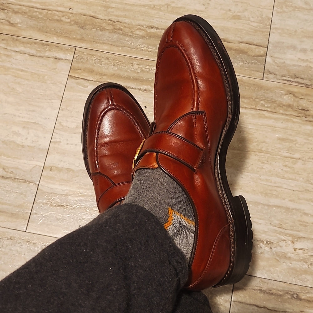 Allen Edmonds Rich Brown Leather Slip-Ons